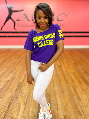 MORRIS Brown College Exclusive T-Shirt ( Purple and Neon Green)